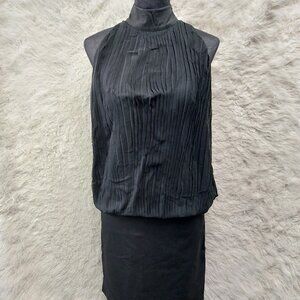 ICHI Women’s Black Halter Neck Mini Dress Size S